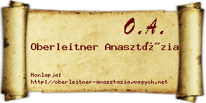 Oberleitner Anasztázia névjegykártya